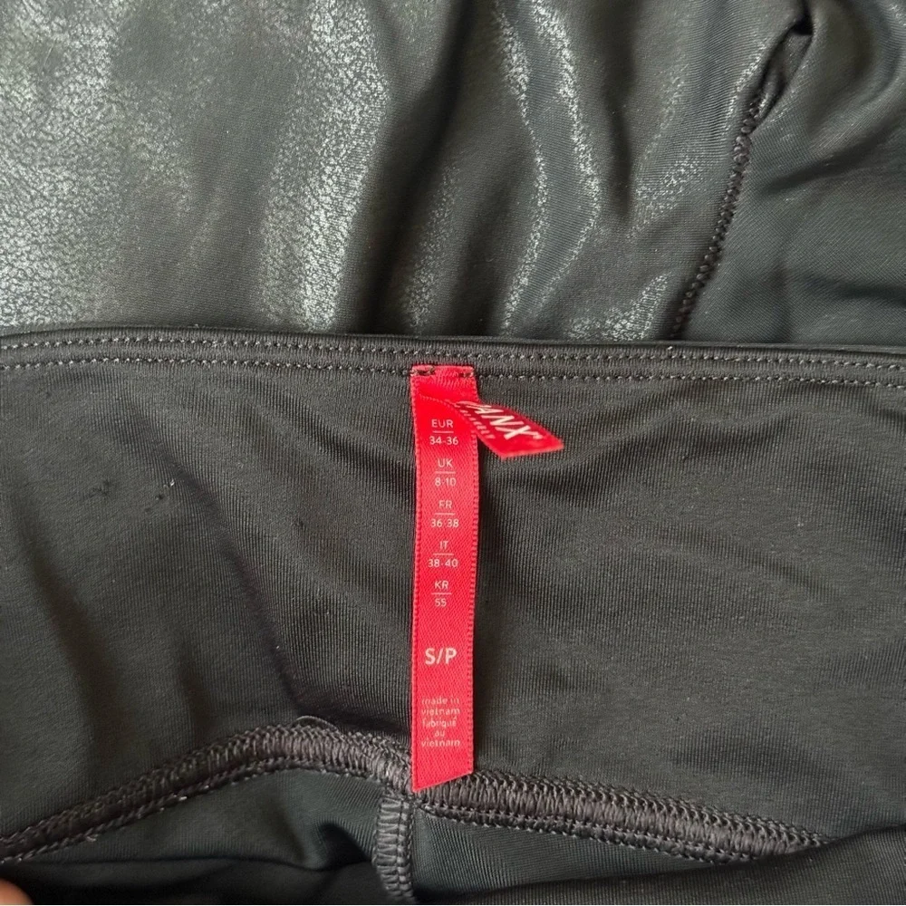 SPANX Black Faux Leather Leggings